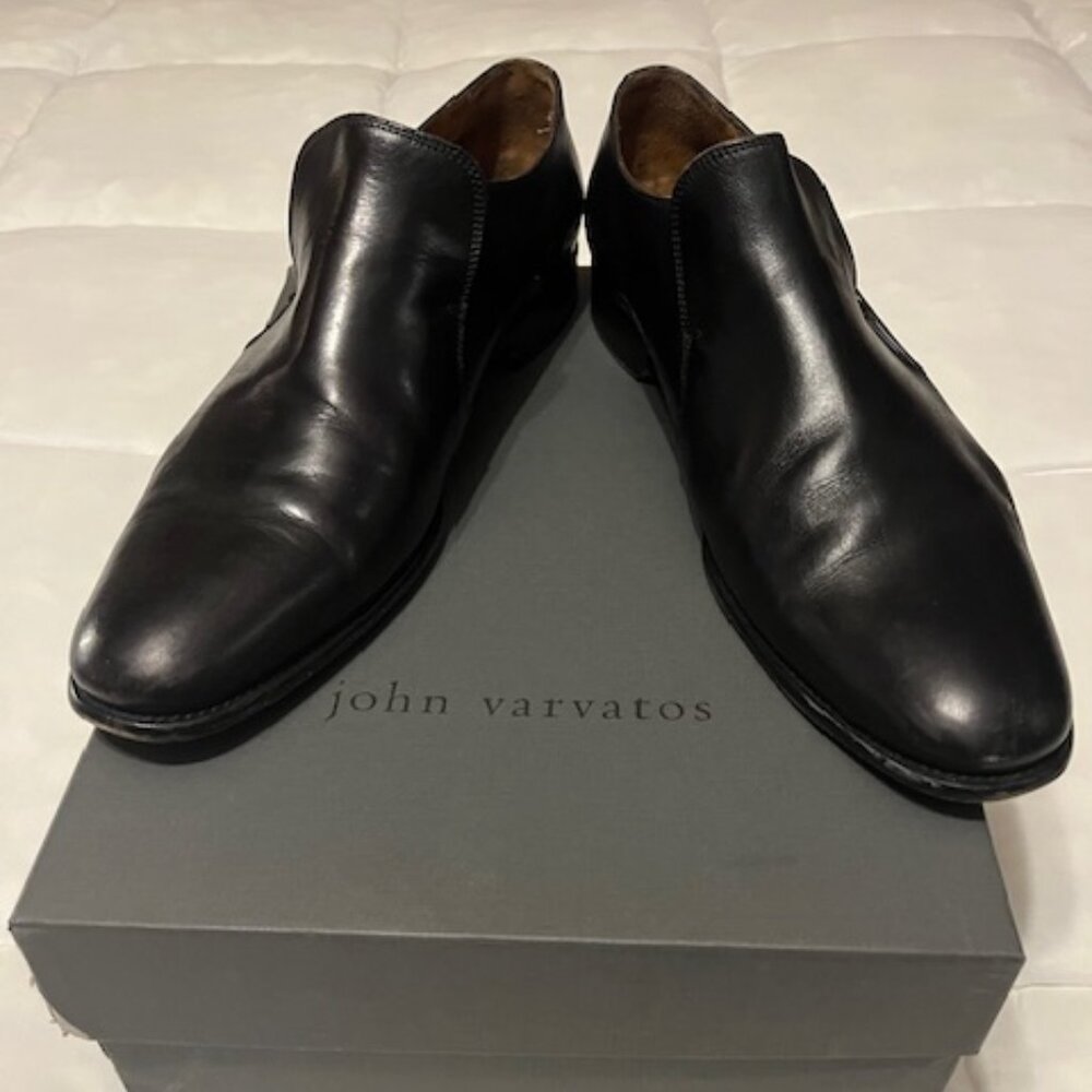 John Varvatos Men's Slip-On Loafers Black Size 10